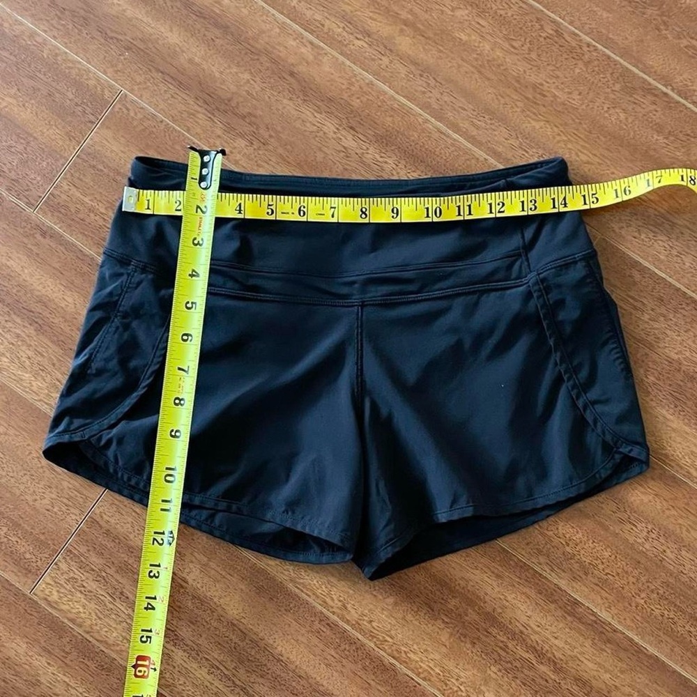 Lululemon Black Running Shorts - Size 4 - Picture 2 of 8